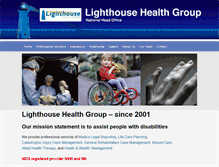 Tablet Screenshot of lighthousehealthgroup.com